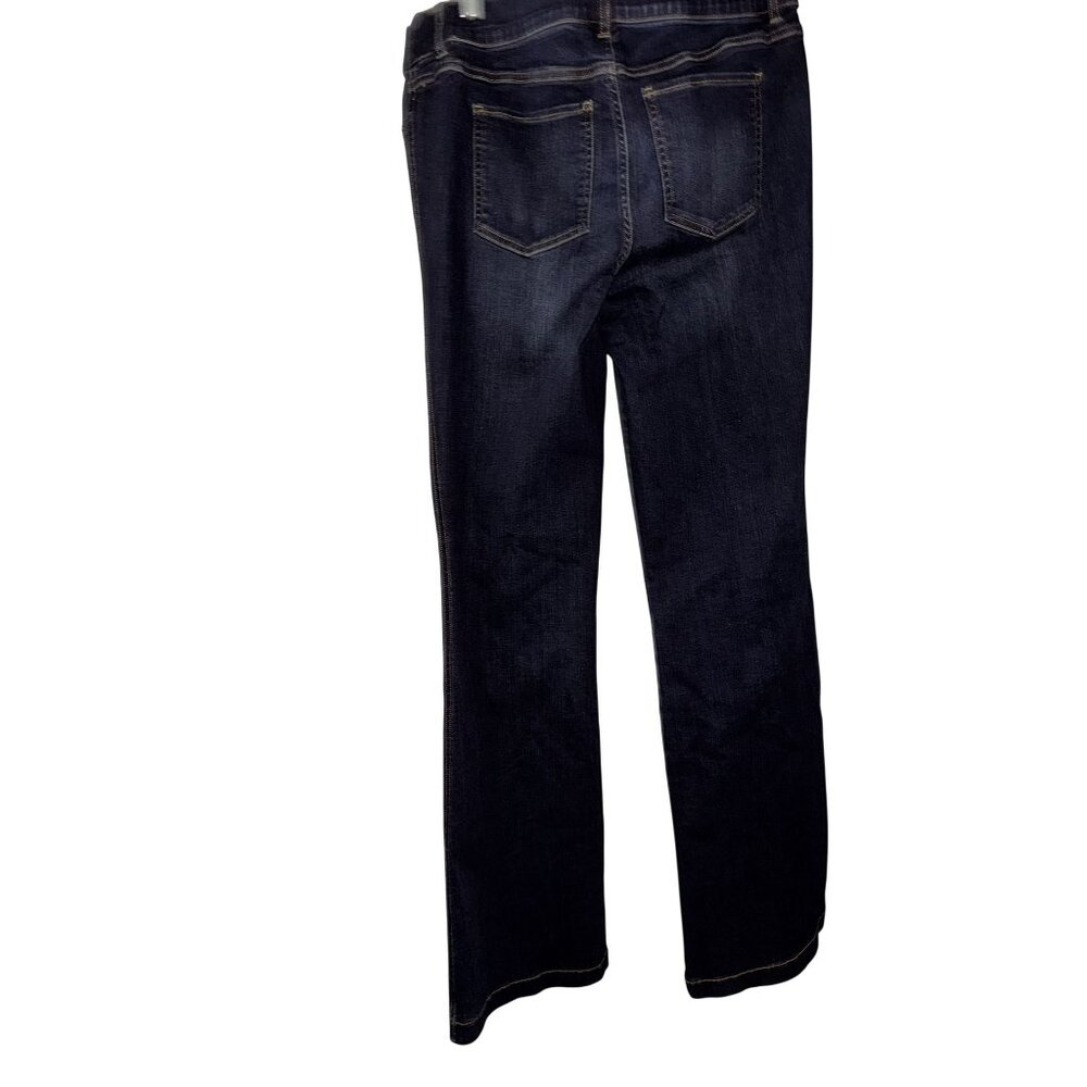 Spanx Womens Flare Jeans Midnight Shade XL - Picture 7 of 8